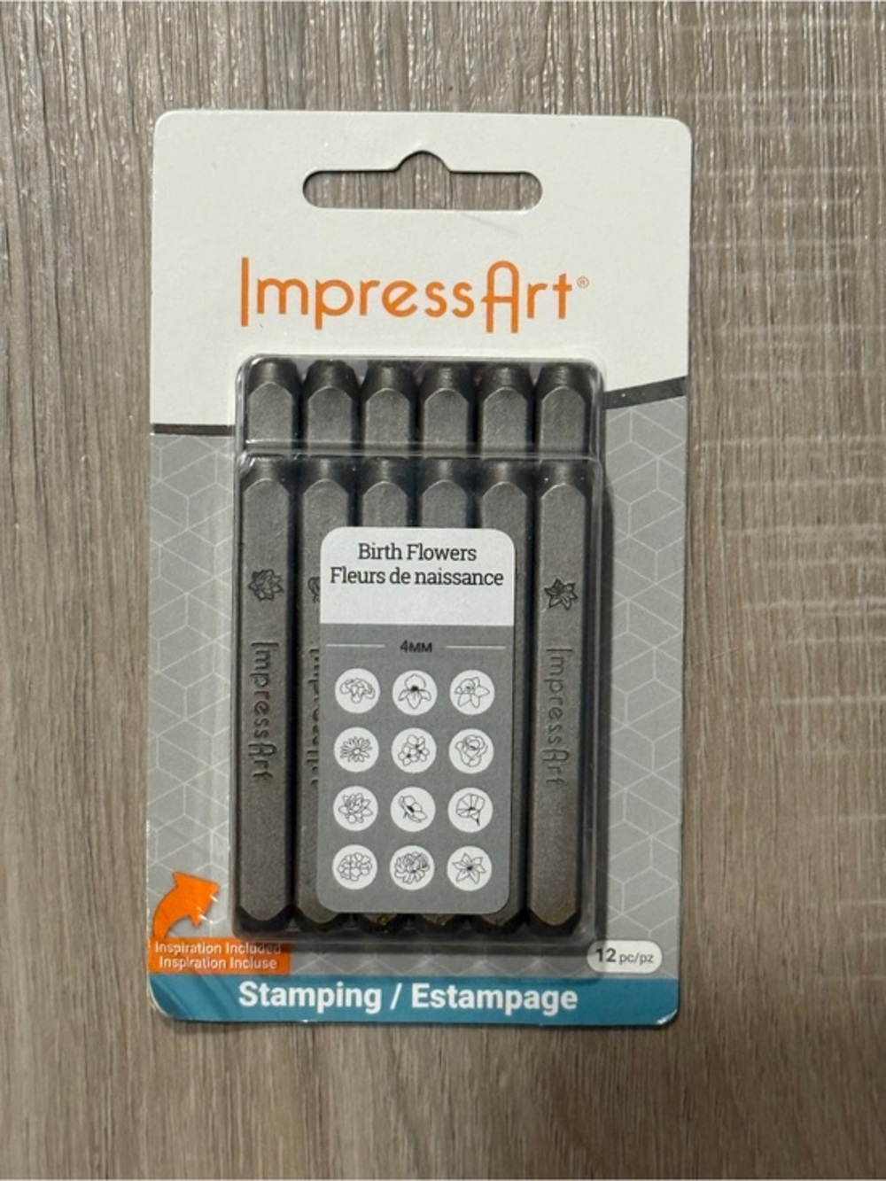 ImpressArt Birth Flowers Stamp Pack 4mm, 12pc